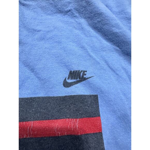 Vintage 80s Nike Team Ringer Blue Old Yankee mens Size XL - Picture 3 of 5